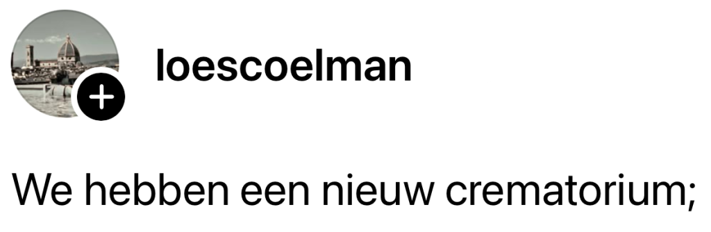 crematorium tekst