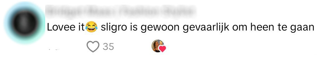 Sligro, boodschappen, herkennen, gevaarlijk