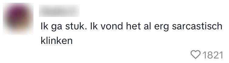 berichtje restaurantbezorger