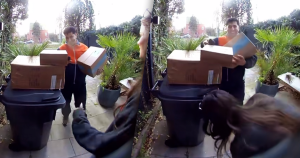 pakketbezorger zonder