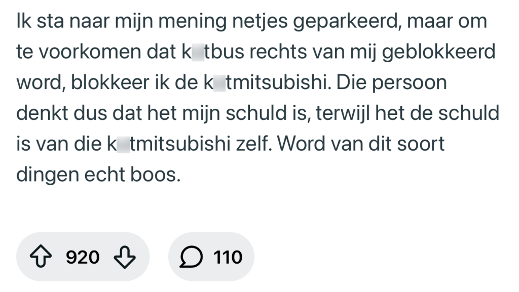 parkeervak brutaal