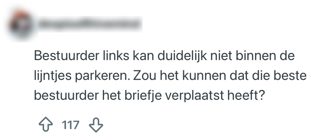 briefje parkeren