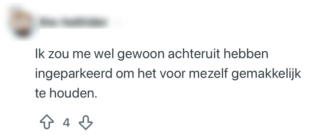 parkeervak brutaal auto