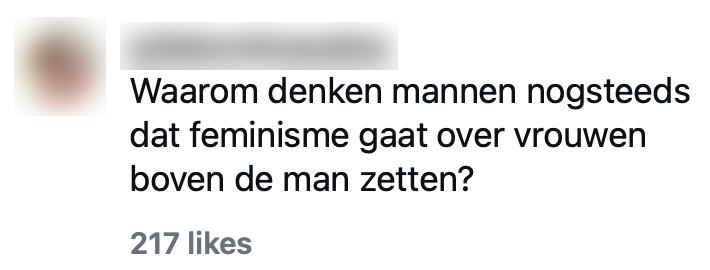 comments mannen vrouwen