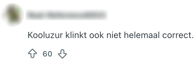 menukaart