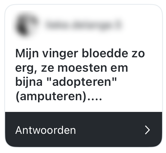 vinger versprekingen