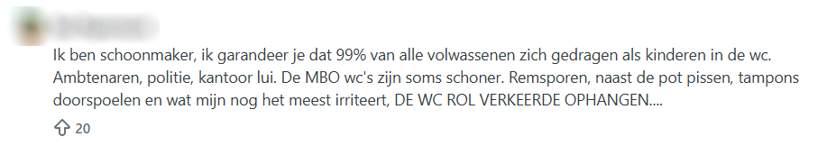 Bord, schoonmaker 