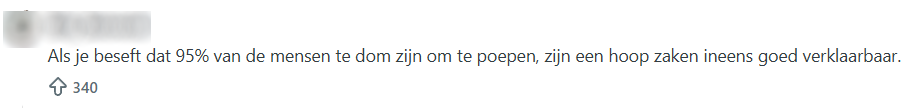 Mensen, dom, poepen