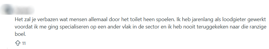 Loodgieter, vies, toilet