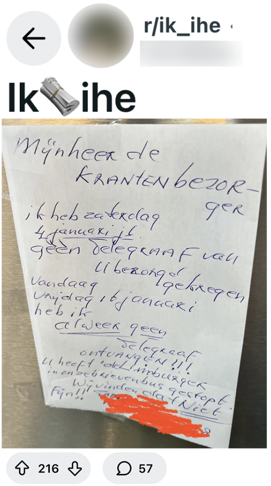 briefje