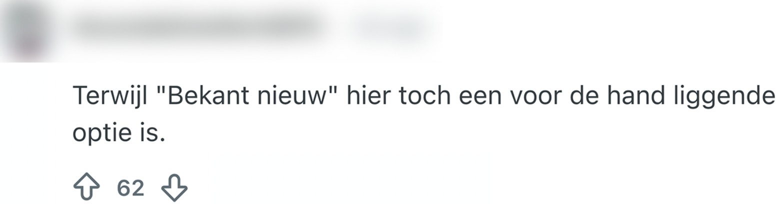 comment