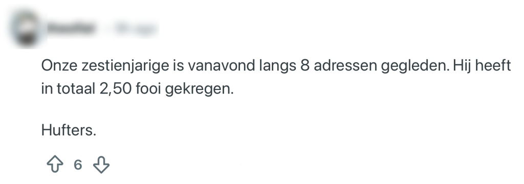 eten bestellen sneeuw