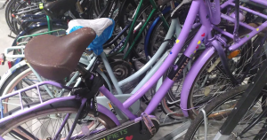 fiets boodschap foto