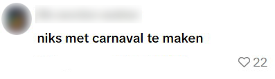 niks met carnaval te maken