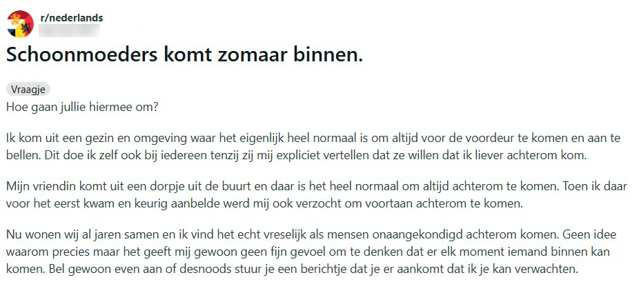 schoonmoeder verhaal
