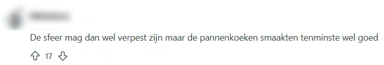 pannenkoeken zijn lekker