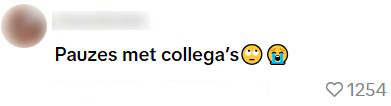 pauze met collega