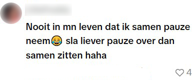 pauze met collega