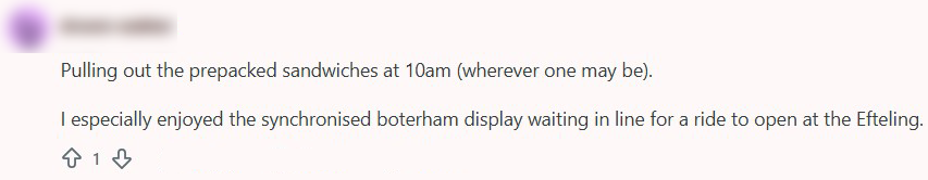 boterhammen toeristen