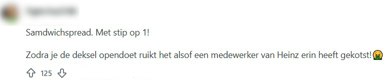 niet te eten
