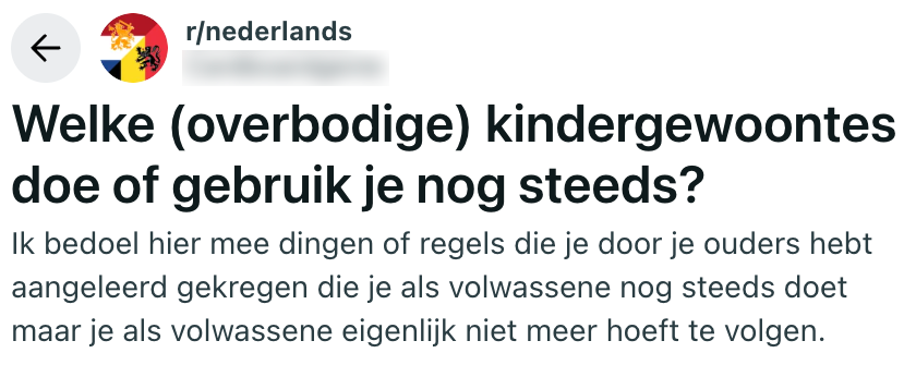 kindergewoontes