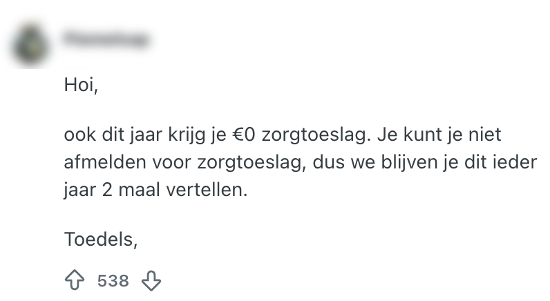 zorgtoeslag