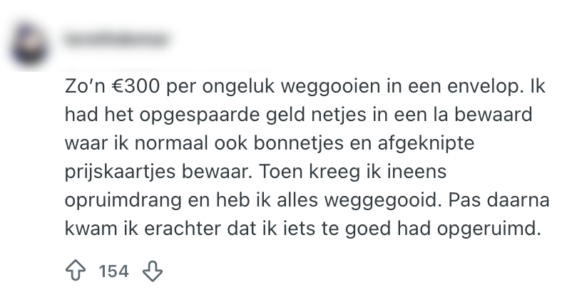 weggooien