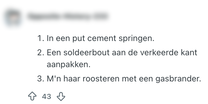 domme acties