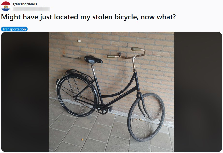 gestolen fiets