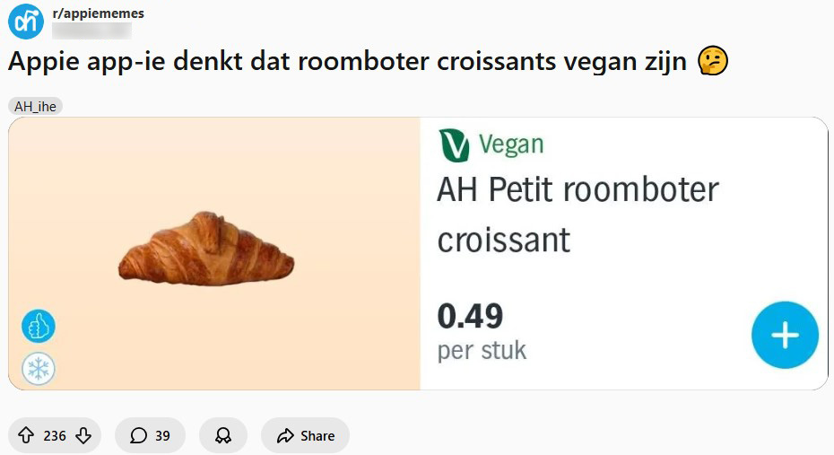albert heijn foutje