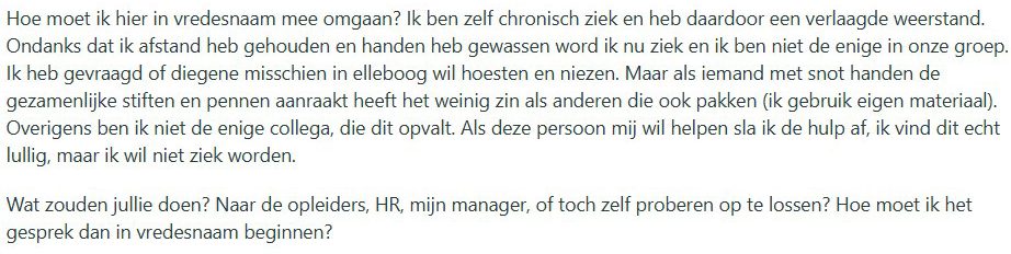 vieze collega