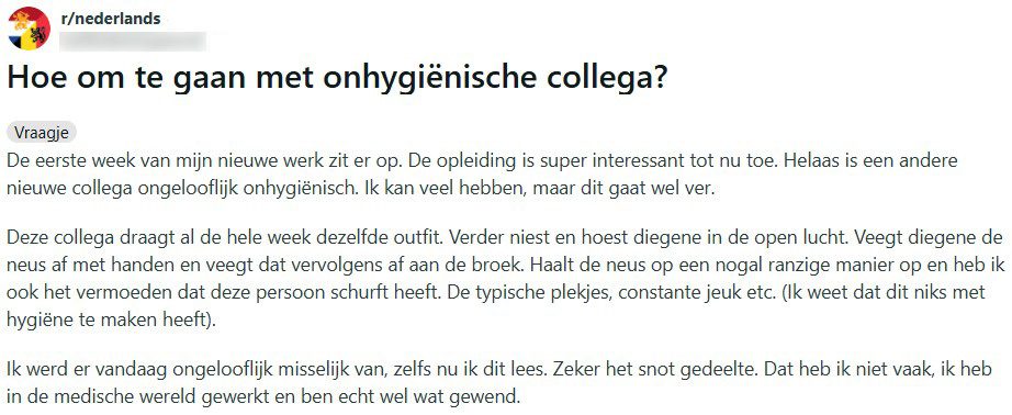 vieze collega