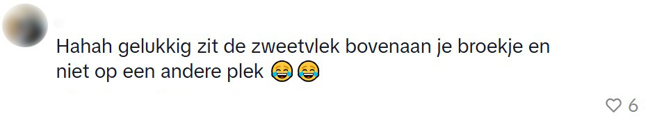 zweetvlek broekje