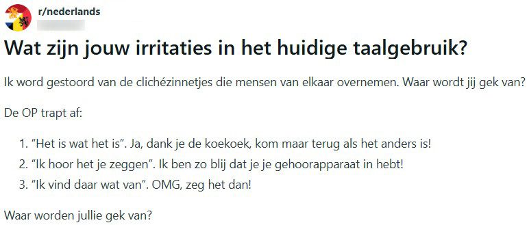 Nederlandse taalgebruik