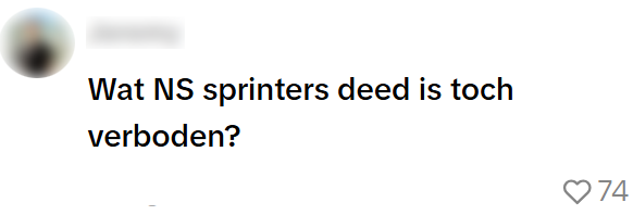 NS Sprinters verboden
