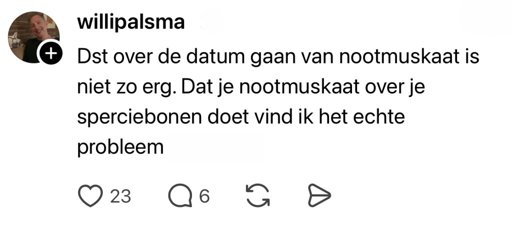 specerij eten nootmuskaat