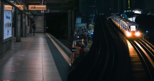uitlichting, trein