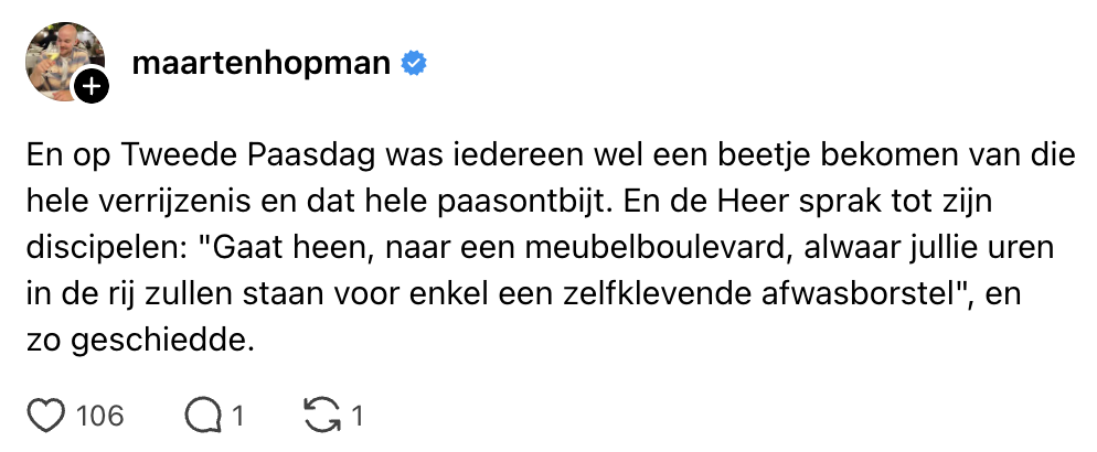 tweede paasdag
