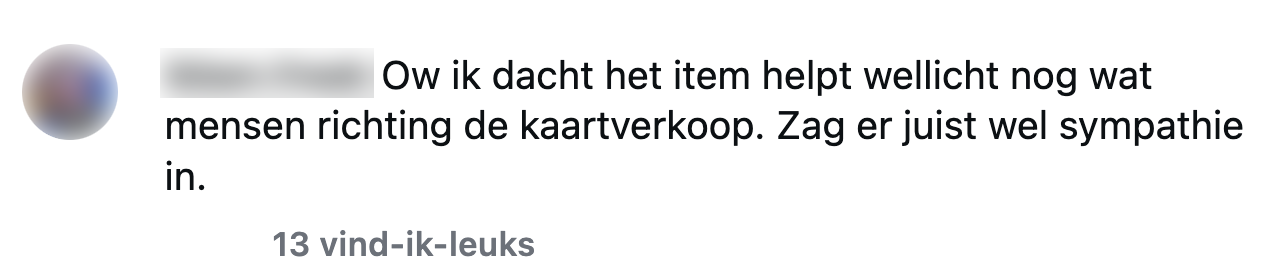 kaartverkoop