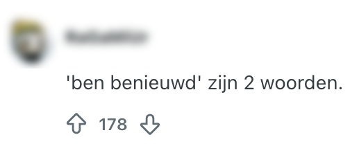 benieuwd