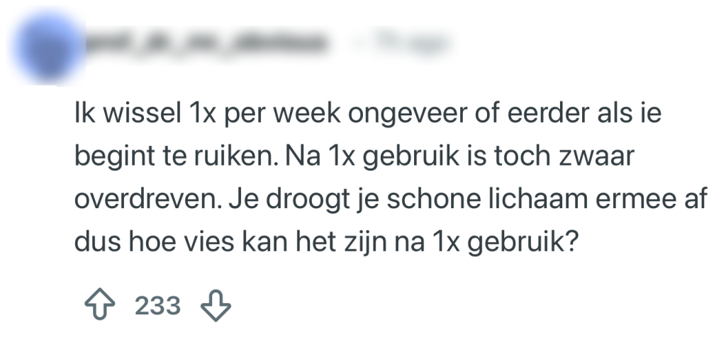 handdoek discussie