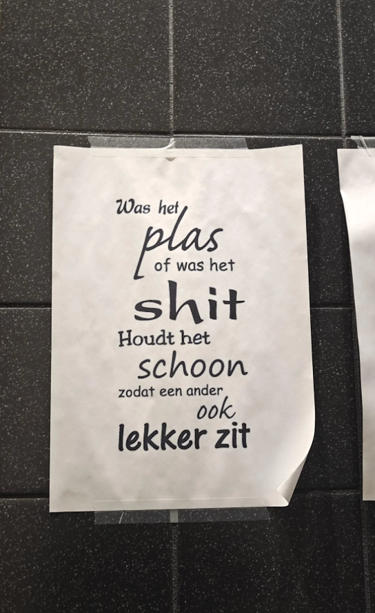 briefje wc