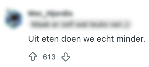 uit eten