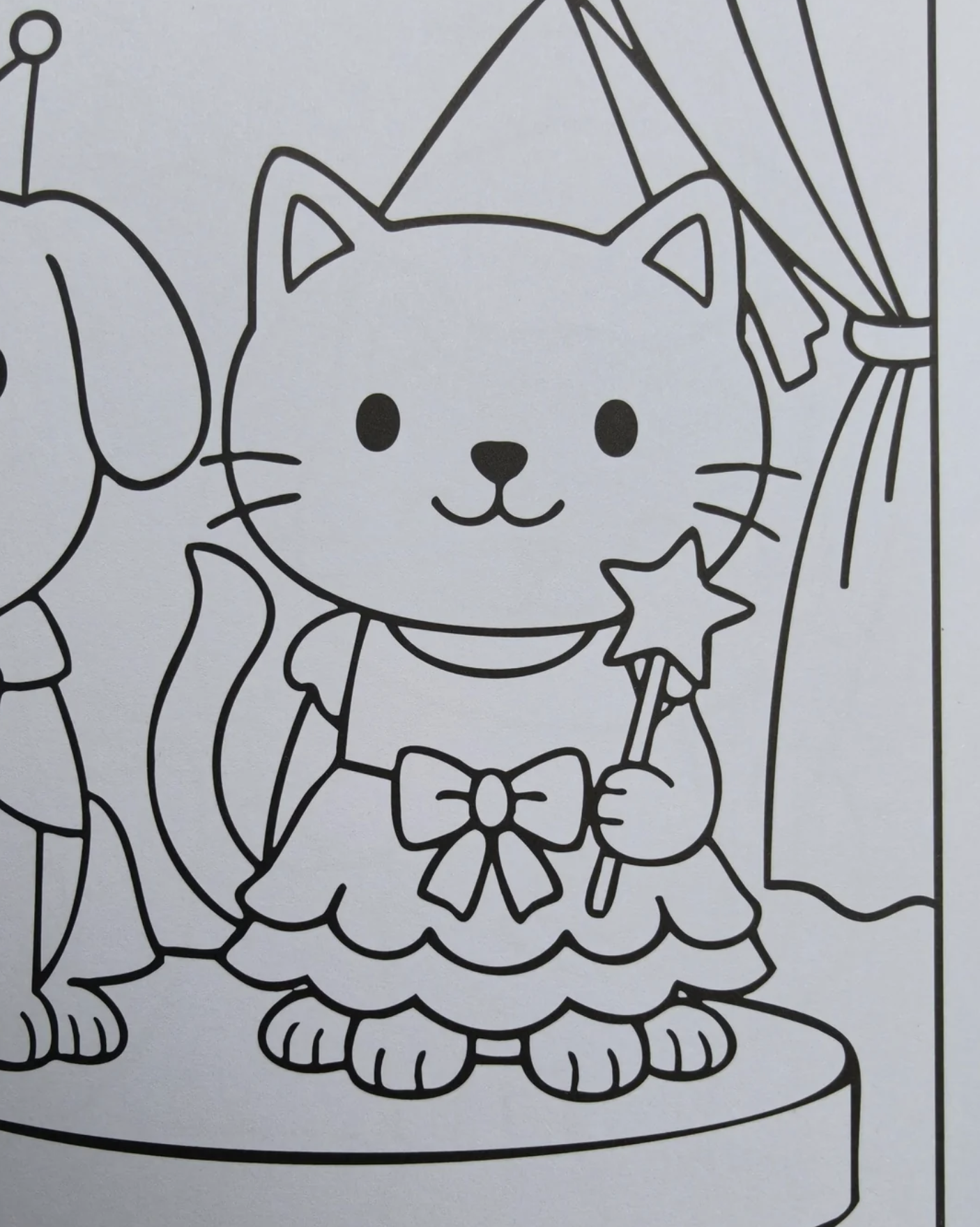 kleurboek poten van kat