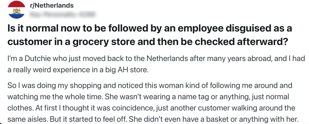 albert heijn klant controle