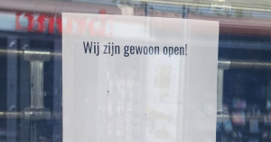 welkomstbordje zonder