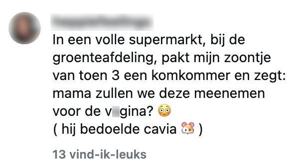 kinderen komkommer