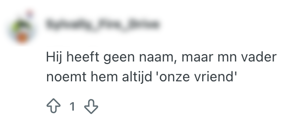 onze vriend