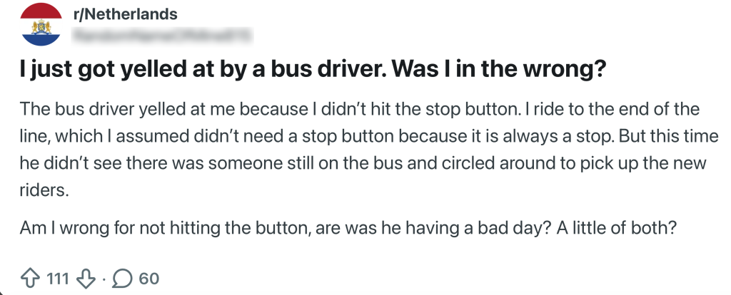 buschauffeur bus ov