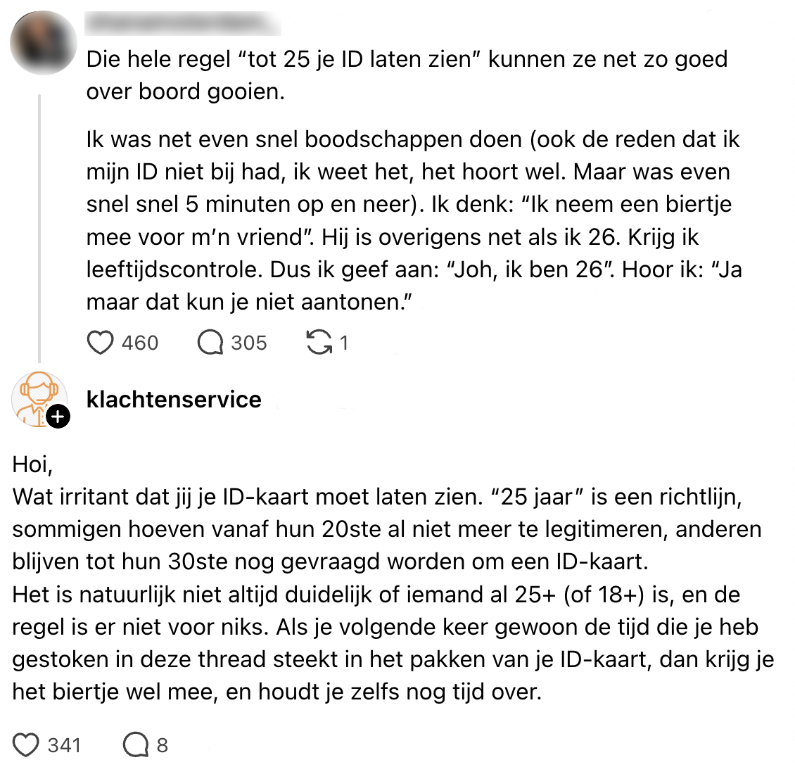 id-kaart laten zien